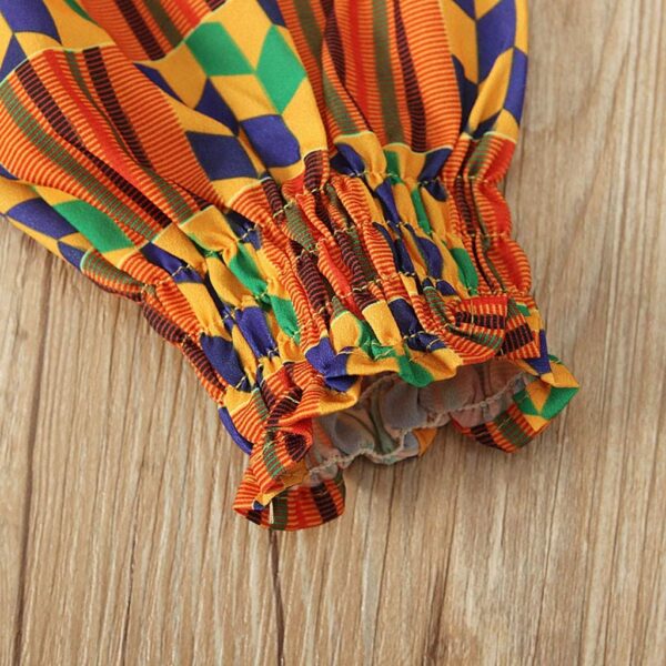 Toddler Tops Kids Girls Baby Pants Dashiki Tee+Bloomers Girls Outfits&Set Family Matching Soft Christmas Pajamas - Image 4