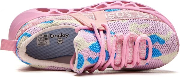 Daclay Kids Shoes Boys Girls Sports Soft Soled Running Elastic Cushion Cool Sneaker - Image 5