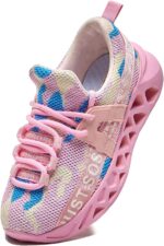 Daclay Kids Shoes Boys Girls Sports Soft Soled Running Elastic Cushion Cool Sneaker - Image 6