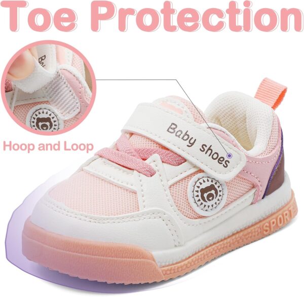 MASOCIO Baby Boys Girls First Walking Shoes Infant Toddler Trainers Non-Slip Shoes - Image 3