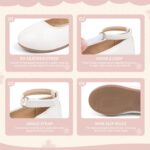 CENCIRILY Toddler Little Girl Mary Jane School Shoes Soft Anti-Slip Sole Hook and Loop Wedding Dress Flat - Image 3
