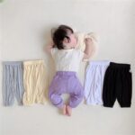 Baby Boy Girl Long 𝐁loomers Kids Soft Big PP Pants Summer Comfy Thin Elastic Waist Sweatpants Casual Joggers - Image 3