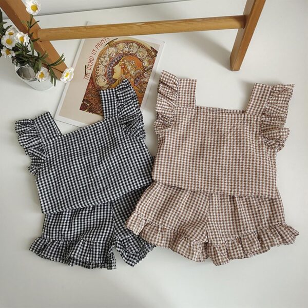 Infant Outfit Clothing Set 2-Pieces Suit 3-24M Girls Bloomer Shorts For Girl Photoshoot Props - Image 3