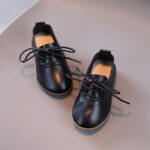 Infant Baby Boys Girls Classic PU Leather Wedding Loafers Toddler 𝐎xford Dress Shoes First Steps Walking Flat Lazy Crib Shoe Premium Soft Anti-Slip Rubber Sole Shoe (Black, 10 Toddler) - Image 4