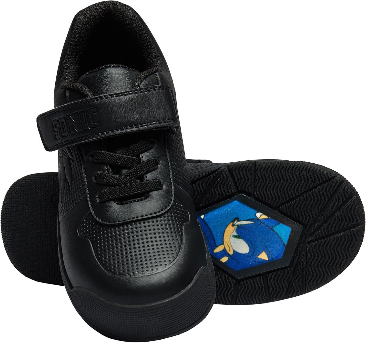 1744538984_71RM6MvV0FL._AC_SL1500_.jpg SONIC THE HEDGEHOG Boys School Shoes | Boys Trainers - Image 1