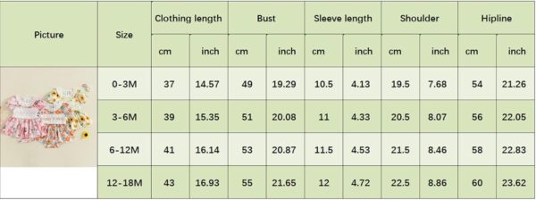 XIXIMAON Cute Baby Girl Summer Clothes Babydoll Collar Short Puff Sleeve Letter Embroidery Ruffle Romper Dress Mamas Mini Floral Jumpsuit Toddler Outfits - Image 7