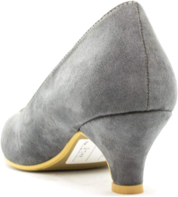 Womens Ladies Low Kitten Heels for Office, Work, Night Out and Party Court Shoes Evening Girls Comfortable Shoes Pumps with Synthetic Sole for Evening Dresses for Women UK - Image 3
