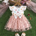 Yaopelky Kleinkind Baby Mädchen Sommerkleidung Säugling Ärmellos Kind Schmetterling Outfit Strand Sommerkleid für Mädchen - Image 2