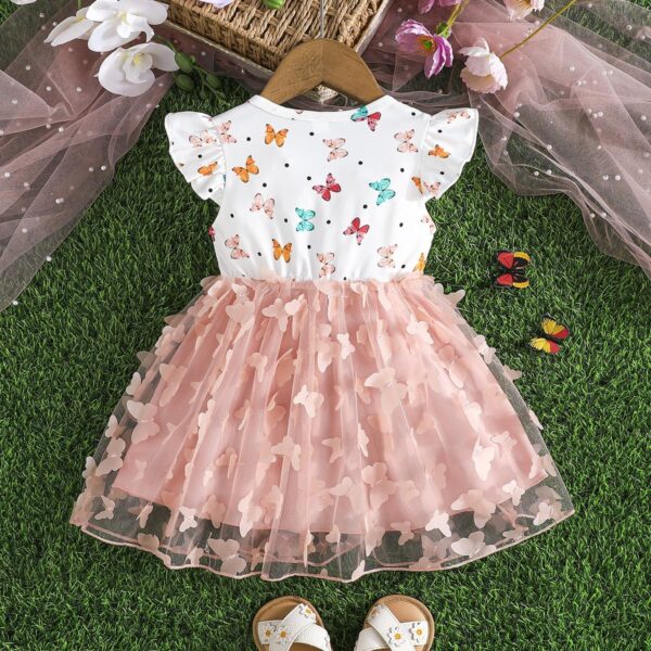Yaopelky Kleinkind Baby Mädchen Sommerkleidung Säugling Ärmellos Kind Schmetterling Outfit Strand Sommerkleid für Mädchen - Image 7