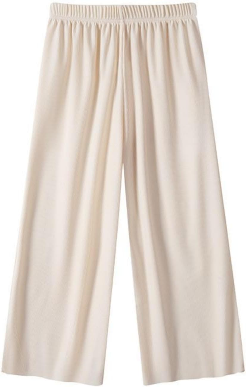 1744553633_51FGct3Av1L._AC_SL1500_.jpg Baby Girls Soft Cotton Wide Leg Pants Summer Fall Kids Long Pants Trousers Linen 𝐁loomer Elastic Basic Harem Pants Joggers - Image 1