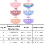 Toddler Infant Baby Girls Tutu Dress Ruffle Tulle Skirt Layered Bloomers Diaper Cover with Flower Headband 2pcs Birthday Party Outfit for Photography Props - Image 4
