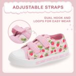 EUXTERPA Boys Girls Light Up Trainers Kids Summer Canvas Pumps Toddler Outdoor Indoor Walking Shoes with Dual Hook and Loops - Image 3