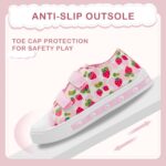 EUXTERPA Boys Girls Light Up Trainers Kids Summer Canvas Pumps Toddler Outdoor Indoor Walking Shoes with Dual Hook and Loops - Image 4