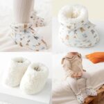 Toddler Trainers Size 6 Warm Furry Baby Boots 2024 New Warm Cozy Fleece Baby Booties Winter Snow Anti Slip Soft Sole Warm Sock Shoes Boys Trainers Size 2.5 - Image 2