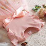 NNJXD Baby Girl Flower Embroidery Tulle Dress Elegant Toddler Birthday Party Dresses - Image 3