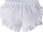 Derouetkia Infant Baby Girl Shorts Colourful Summer with Ruffle Design 3 Pcs - Image 4