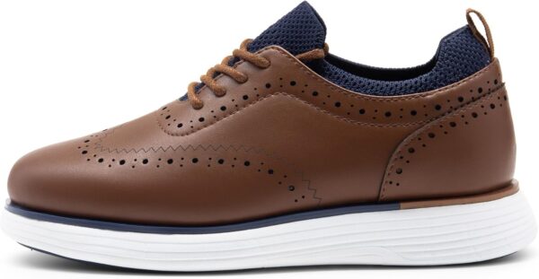 Bruno Marc Boy's Comfy MaxFlex Dress Sneakers Fashion Oxfords Casual Wingtip Brogue Shoes - Image 2