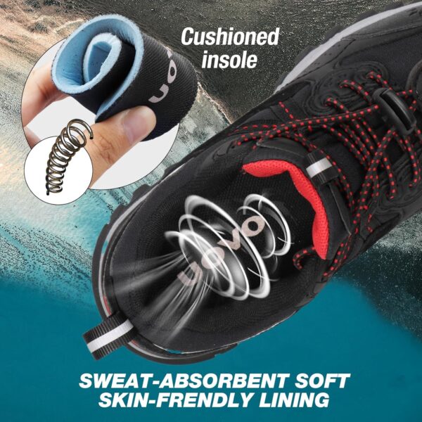 Unisex Kids Trainers Boys Non-Slip Walking Shoes Breathable Low-Top Sneakers Road Trail Running Shoes Size 12.5UK Little Kids-5.5UK Big Kids - Image 4