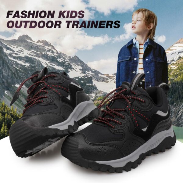 Unisex Kids Trainers Boys Non-Slip Walking Shoes Breathable Low-Top Sneakers Road Trail Running Shoes Size 12.5UK Little Kids-5.5UK Big Kids - Image 5