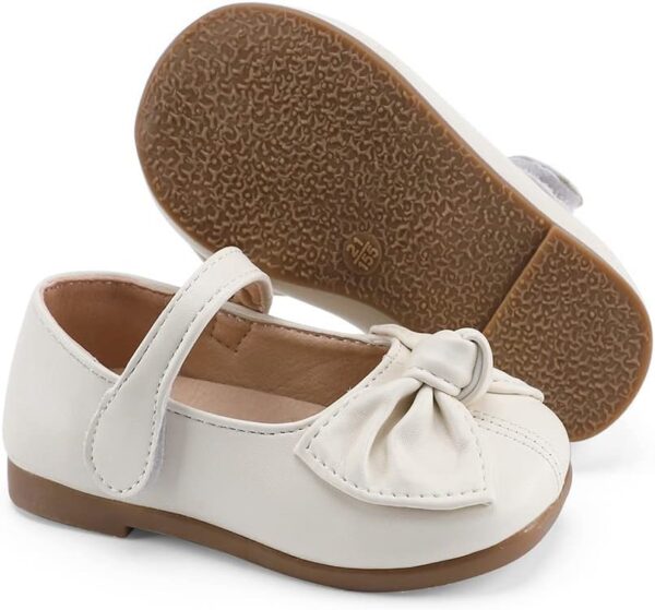 MASOCIO Girls Mary Jane Shoes Bow Toddler Kids School Shoes Flat Dress Shoes (Toddler/Little Kid) - Image 5