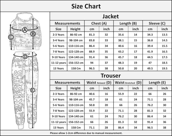 A2Z 4 Kids Girls Tracksuit Tie Dye Sassy Fleece Hooded Crop Top Bottom Jogging Suit Joggers Age 5 6 7 8 9 10 11 12 13 Years - Image 7