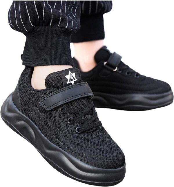 Kids Mesh Easy Fasten Trainer Unisex Trainers Boys Girls Walking Running Shoes Athletic Sneakers Sports Shoes for Little/Big Kids Boys Girls Shoes Kids Tennis Athletic Lightweight Sneakers - Image 2