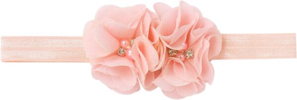 IBTOM CASTLE Baby Girls Layered Elastic Waistband Tutu Skirt with Diaper Cover +Flower Headband Set, Newborn Girls Photo Shoot Prop Outfit Soft Fluffy Ballet Tutu Dresses Skirt for Toddler - Image 3