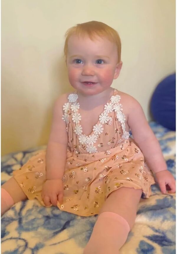 Baby Girl Dress Floral Print for Infant Baby Girl Romper Cute Outfit Set - Image 3