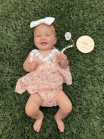 Baby Girl Dress Floral Print for Infant Baby Girl Romper Cute Outfit Set - Image 4