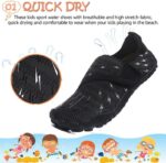 Water Shoes Kids Boys Girls Beach Shoes Kids Aqua Swimmming Shoes Pool Barefoot Shoes Quick Dry Lightweight Kids Surfing Diving Shoes - Image 2