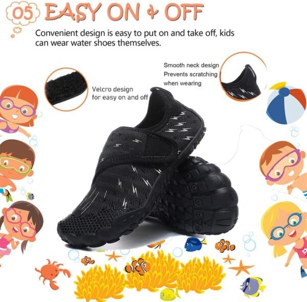 Water Shoes Kids Boys Girls Beach Shoes Kids Aqua Swimmming Shoes Pool Barefoot Shoes Quick Dry Lightweight Kids Surfing Diving Shoes - Image 6