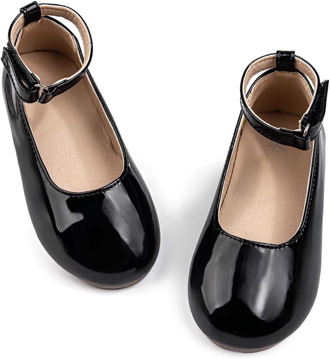 1744722577_61pMHsFgH3L._AC_SL1500_.jpg Toddler Little Girl Mary Jane School Shoes Soft Anti-Slip Sole Hook and Loop Wedding Dress Flat - Image 1