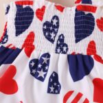 KONFEN Baby Girl Toddler Dress - Sleeveless Dresses with Stripe Star Heart + Headband, Newborn Toddler Dress Set Outfits Spring Summer Autumn for 0-3 Years (Red) - Image 4