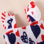 KONFEN Baby Girl Toddler Dress - Sleeveless Dresses with Stripe Star Heart + Headband, Newborn Toddler Dress Set Outfits Spring Summer Autumn for 0-3 Years (Red) - Image 7