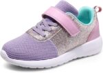 Girls Trainers Kids Athletic Shoes Toddlers Glitter Casual Lightweight Sneakers Sports Shoes Breathable Tennis Road Trail Running Shoes