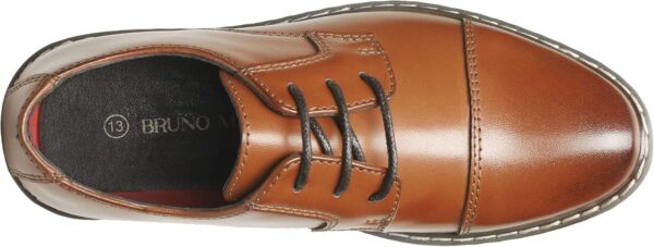 School Shoes for Boys Derby, Kids Lace-Up Classic Oxfords Dress Shoes, Gentle Men Shoes for Wedding, Party, and Church - Image 5