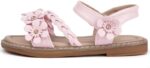 Girls Sandals Toddler Girls Flower Summer Sandals Little Girl Leather Sansals Open Toe Holiday Vacation Shoes - Image 2