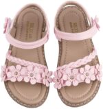 Girls Sandals Toddler Girls Flower Summer Sandals Little Girl Leather Sansals Open Toe Holiday Vacation Shoes - Image 6
