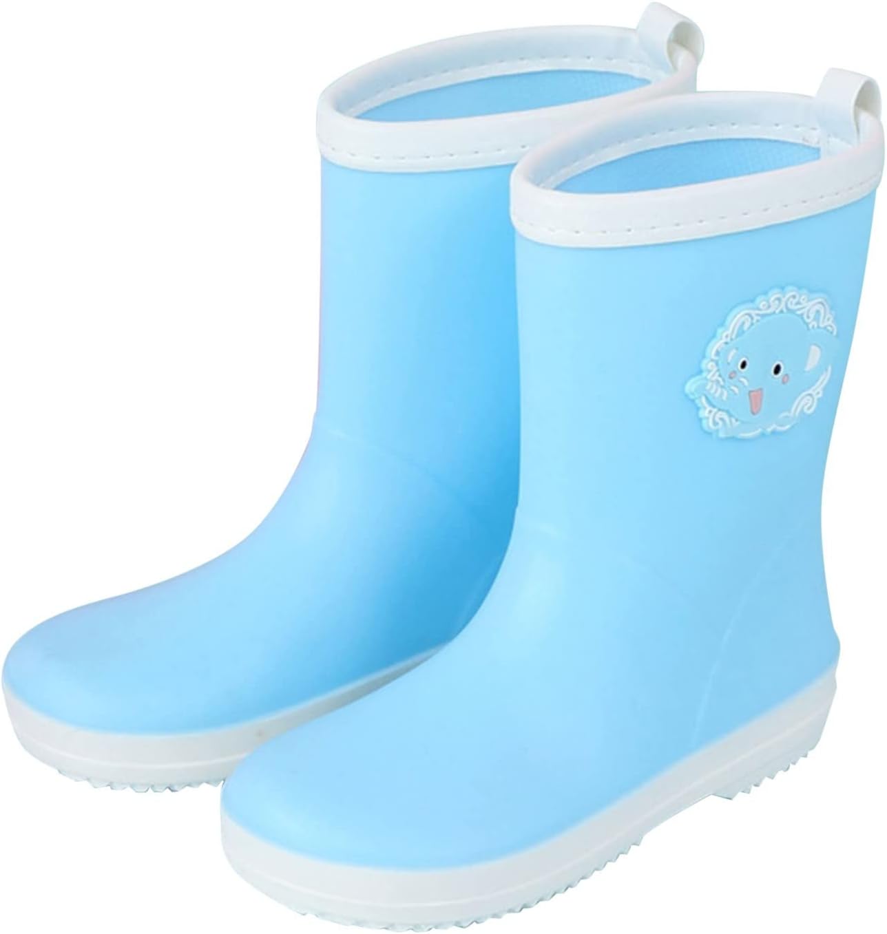 1744791673_518uNeavEUL._AC_SL1500_.jpg Baby Girls Boots 12 18 Months Baby Shoe Boots Baby Blue Elephant Character Rain Shoes Children's Rain Shoes Boys And Girls Water Shoes Baby Rain Boots Baby Boy Pram Shoes 0 3 Monthsrainbow Shoes Shoes - Image 1