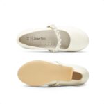 DREAM PAIRS Girls Party Shoes Low Heels for Little Big Girl Mary Jane Shoes with Pearl Rhinestones Flower Girl Pumps Princess Wedding - Image 6