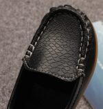 Kids Leather Loafers Boys Girls Slip On Moccasins Anti-Slip Boat Shoes Casual Dress Shoes Flat Breathable Oxford Shoes - Image 5