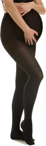 M1190 Soft microfiber medical compression maternity tights - Class 1 (15-21 mmHg)