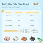 Sonsage Infant Baby Girls Boys Summer Sandals Newborn Bowknot Crib Sandal Outdoor Beach Toddler Pu Leather Soft Rubber Sole Dress Flats First Walker Shoes - Image 6