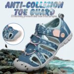 Kids Closed Toe Sandals for Boys Girls Adjustable Walking Hiking Sports Summer Shoes Size 7.5 UK (25 EU) Toddler to 3 UK (35 EU) Big Kid - Image 5