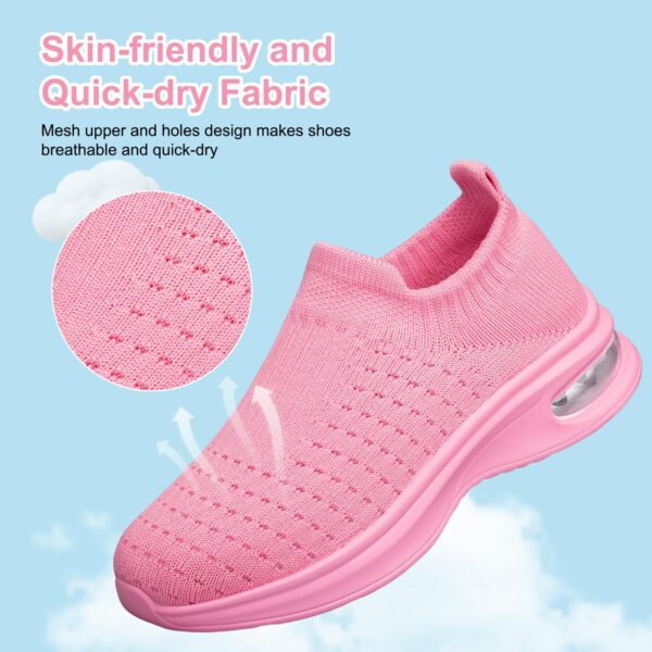 Boys Girls Trainers Toddlers Kids Sneakers Slip on Fitness Tennis Walking School Shoes for Toddler/Little Kid/Big Kid - Image 4