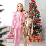 Gogokids Girl 2 Piece Outfits Children Long Sleeve Tops + Pants Set Clothes - Image 3