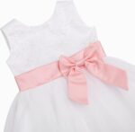 CHICTRY Infant Baby Girls Dress Embroidered Christening Baptism Gowns Flower Girl Dress with Bloomers - Image 4