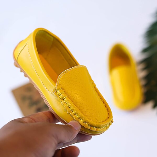 Toddler Little Kid Boys Girls Soft Slip On Loafers Dress Flat Shoes Boat Shoes Leisure Shoes Baby Shoes Girls Shoes Casual Shoes Hiking Shoes Children's Shoes Single Shoes Baby Shoes, yellow, 2 - Image 2
