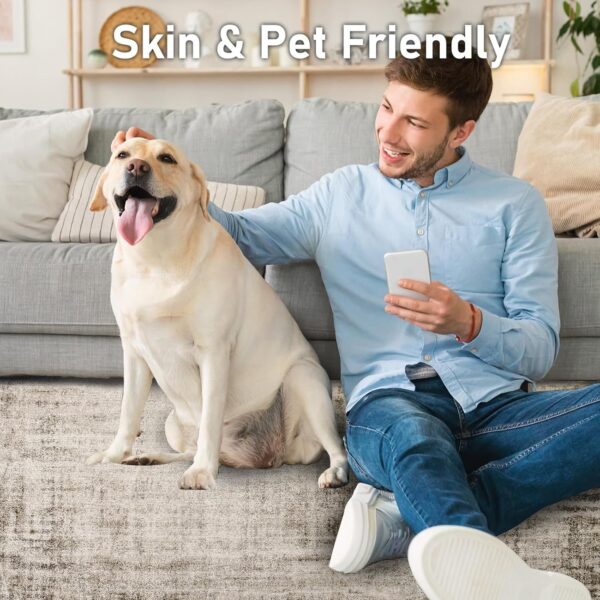 Area Rugs Abstract Rug Modern Soft Living Room Carpet Large Washable Shaggy Rugs for Living Room Bedroom Dining Room Indoor Home Decor Carpet (Abstract Beige Grey/Light Brown, 80×120 cm) - Image 4