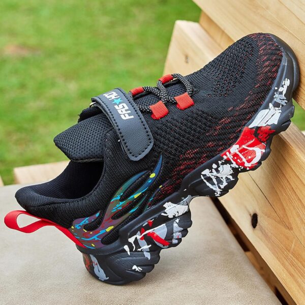 Kids Shoes Boys Girls Sports Soft Soled Running Elastic Cushion Cool Sneaker - Image 6